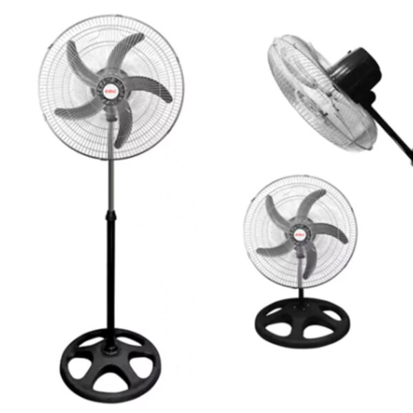 VENTILADOR 18" 3 EN 1 (PIE, PARED, TURBO) 3VEL, ASPAS METALICAS 1.80MTS